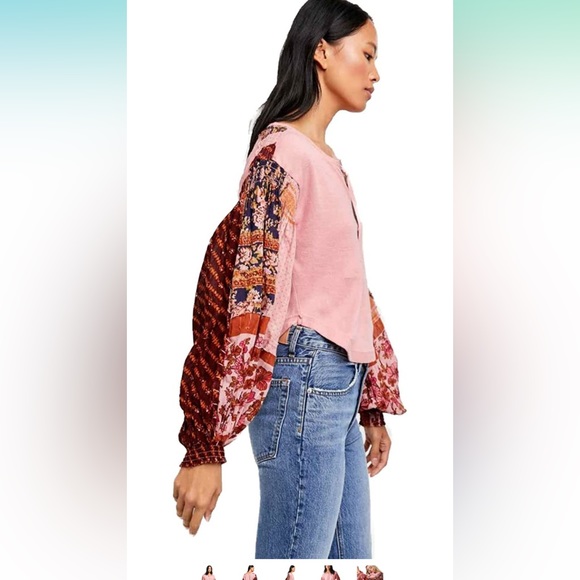 Free People Light Magic Henley Vintage Combo - Picture 3 of 7
